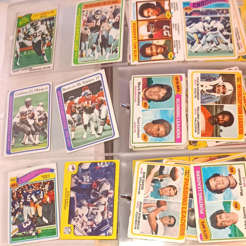Vintage Baseball Card Lot  Vintage Football Card Lot - Picture 4 of 16